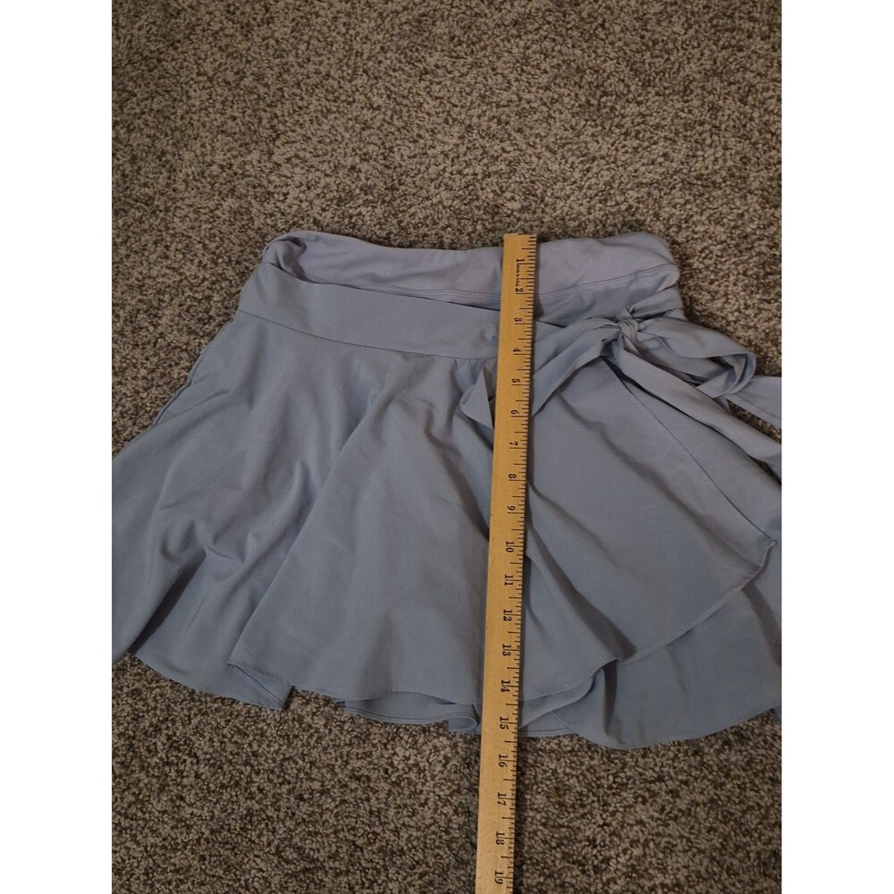 Halara Blue Tie cover-up Tennis Skirt Medium Pickleball Baby Blue - Picture 5 of 7